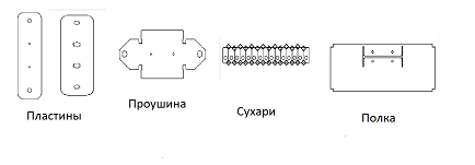 Дополнительные детали для напольной стойки 4х2
